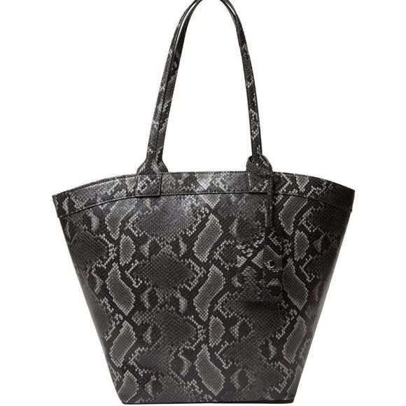 Circus Gray Snakeskin Tote  with Card Case - New - Picture 6 of 6